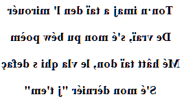 Poème d'amour gallo